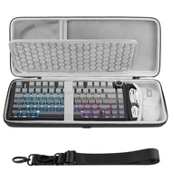 GEEKRIA 75% 84-Key Keyboard and Mouse Combo Case for Aula F75 Pro / F75 Keychron K2 Version 2/ K2/ Q