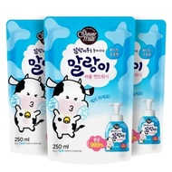 Aekyung Soft Cow Bubble Hand Wash Milk Scent Refill 250ml 3pcs