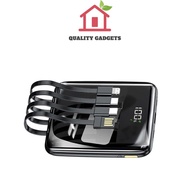 Power Bank Super Ultra Slim PowerBank / Built in Cables / pd fast charging / 20000mah / travel essen