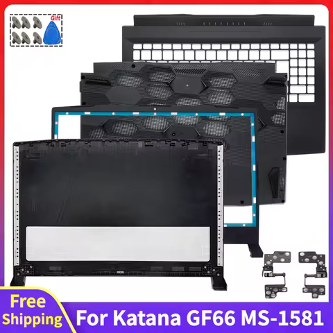For Katana GF66 11UE 11UG MS-1581 MS-1582 Replace Laptop LCD Back Cover Rear Lid Top Case Front Beze