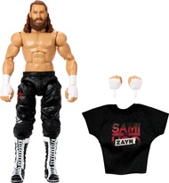 ​WWE Elite Action Figure & Accessories, 6-inch Collectible Sami Zayn with 25 Articulation Points, Li