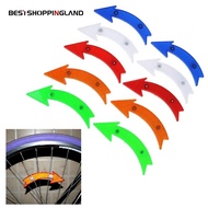 【BESTSHOPPING】2*plastic About 20g Bicycle Spoke Reflective Stripe Bike Spokes Reflector