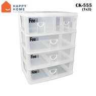 4-Layer Drawer Box 5 Compartments Model CK- 555 (White)