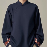 เสื้อฮู้ดผู้หญิงสไตล์จีนฤดูใบไม้ร่วงและฤดูหนาวอบอุ่นไซส์ใหญ่สำหรับปีใหม่หลวมและอเนกประสงค์สไตล์ใหม่