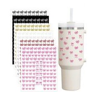 1 Set: Bow Stickers, Accessories, Glass Cup, Cup With Handle, 16Oz, 24Oz, 30Oz, 40Oz Cup, Cute Bow D