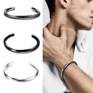 Men's Twisted Type C Bangle Carved Bangle Bracelet Antique Silver Bangle Bracelet