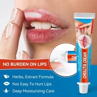 Cheilitis Cream Treat Inflammation Labial Herpes Antibacterial Ointment Chapped Lips Wrinkles Rehydr