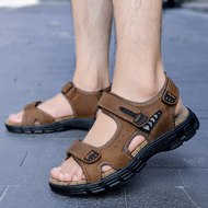 Korean Summer Sandals for Men Outdoor Summer Beach Sandals Shoes Islander Slippers for Men Male Genu