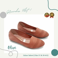 New Grandis Women's Flat Shoes Knit Hq