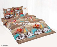 TOTO ผ้าปูที่นอนครบเซ็ต 3.5 6 ฟุต (ไม่รวมผ้านวม) ลาย สนู๊ปปี้ Snoopy ลิขสิทธิ์แท้ TOTO 100%