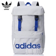 【💥日本直飛】20L Adidas 大容量 書包 背囊 背包 淺灰色×藍色