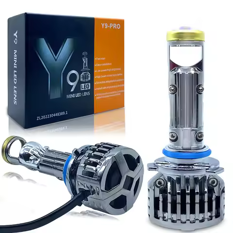 Canbus Y9Pro H7 Mini Projector Headlight Lens 6000K 12V H8 H11 9005 HB3 9006 HB4 LED Car Lamp Automo