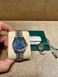 rolex278274 Datejust 31 Blue floral 天藍花面