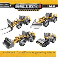 [READY STOCK] GLW Construction Toy Vehicle Lorry Truck Bulldozers Forklift Shovel Truck Road Roller 