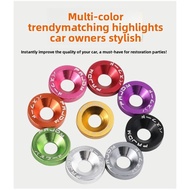 Multicolor Dazzling Car Modification Screw Spacers DIY Modification License Plate Frame Wheel Hub De