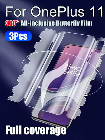 OnePlus11 Front Back Screen Protector For OnePlus 11 Soft Butterfly Hydrogel Film 1+ 11 360° All In 