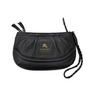 BURBERRY BLUE LABEL 【新】女士皮革手拿包 牛皮 黑色
