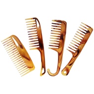 Vintage Oil Head Comb Wide Teeth Plastic Brush Detangler Curly Hair Anti-static Aircraft Back Combs Massage Hairdressing Tool