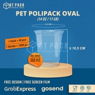 14 Oz Oval PET Plastic Cup | 10.5 grams