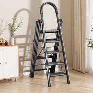 Thickened Household Multi-Functional Folding Ladder Clothes Rack Ladder Floor-Standing Dual-Use Mult