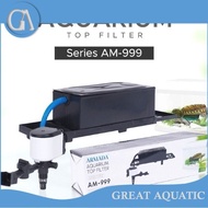 MESIN Hanging machine filter Box 1 set Armada AM 999 top aquarium filter top filter
