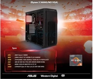 คอมพิวเตอร์เล่นเกมหนักๆ สเปคดี สินค้า มือ1 ราคาถูกเล่นเกม ได้ทุกเกม ตัดต่อคลิป ทำงานสบายๆ CPU :AMD RYZEN5 5600 RAM : 16GB DDR4 3600 CASE : CORSAIR -01 SSD	: 480GB M.2 PCIe PSU	: 600W. MASTER MB : ASUS TUF A520M VGA :Radeon™Graphics