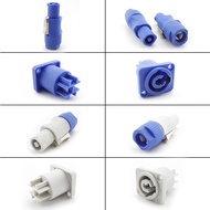 3pin Powercon Xlr Connector Lockable Cable male female Chass Socket Electric Power adapter