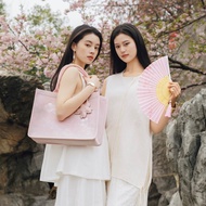 CHAGEE CHAGEE CHAGEE Cherry Blossom Tote Bag Cherry Blossom Embroidery Large-Capa
