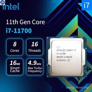 Intel Core i7-11700 i7 11700 11th Gen CPU Processor 2.5GHz 8-Core 16-Thread L3=16M 65W LGA 1200 Proc