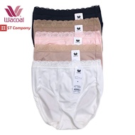 Wacoal Panty กางเกงใน ขอบลูกไม้ ทรงเต็มตัว เอวสูง (Short) รุ่น WU4M02 5 สีให้เลือก กางเกงในผู้หญิง กางเกงในหญิง ผู้หญิง วาโก้ กางเกงในเอวสูง