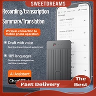 ChatGPT-4 Real-Time Transcription Tool LED Indicator Digital Recording Device Rechargeable Intellige