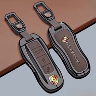 เคสกุญแจรถยนต์ Porsche Cayenne 2025 911 Panamera Macan 718 Pame กระเป๋าใส่กุญแจรถยนต์แบบสุดหรู วัสดุ