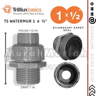 WATERMUR TS 1 x 1/ 2 INCH TRILLION WATERMOOR SOCKET 1" x 0.5" DIM WATERMUR uPVC PIPE FITTINGPOLOS UN