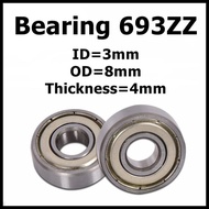 Contents 10 Pcs Bearing 693zz 693 zz / 693 Open Deep Groove Ball Bearing Miniature 3 x 8 x 4 mm lava