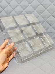 ( ISI 5 PCS ) Mika Alas Puding Mini 9 Sekat / Tray Puding Mini Mika Alas Tatakan Jelly Agar