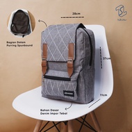 HYENA Backpack Denim Backpack Men's Bag Women's Bag Unisex Backpack Laptop Bag School Bag Korean Sty