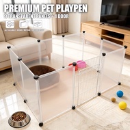 Small Pet Playpen DIY Freely Combined Pet Yard Fence FenceTransparent Playpen