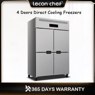 leconchef 4 Doors Direct Cooling Wholesale  Commercial Freezers Refrigerator Freezer and Chiller