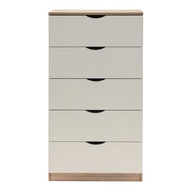 Koncept Furniture ตู้เตี้ยลิ้นชัก รุ่น Pody สีขาว (60x40x110 ซม.)