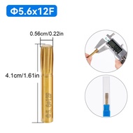 Mũi khoan xoắn ốc 5.5/5.6/6.35/9mm hợp kim cứng mũi khoan thép vonfram 12 rãnh Phụ Kiện Dụng cụ