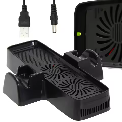 For XBOX Game Controller Cooling Fan with Dual Dock Stand for XBOX Game Controller Gaming Accessorie
