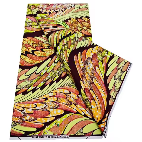 2026 New Style Nigeria Wax Print Golden - High Quality African Wax Print Fabric for Patchwork, Cloth