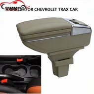 Car Armrest Storage Box for Chevrolet Trax 2012-2018 Interior Central Storage Box With Cup Usb Featu