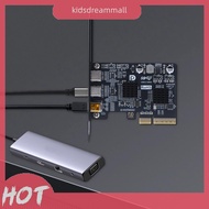 [KidsDreamMall.my] Type-C Expansion Card ASM3142 Controller USB 3.1 10Gbps Gen 2 Expand Card Riser T