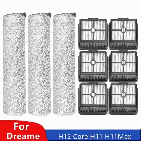 Main Brush for Dreame H12 Core / H11 / H11 Max Vacuum Replacement Parts Roller Brush Hepa Filter Acc