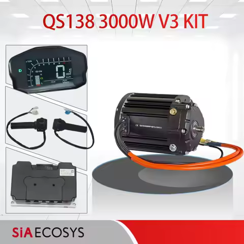 QSMOTOR QS138 90H V3 4000W Motor with 1:2.35 gear box Mid Drive Motor with ND96680 Controller for E-