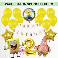 Spongebob ECO Balloon Package/Spongebob Patrick's Birthday Decoration