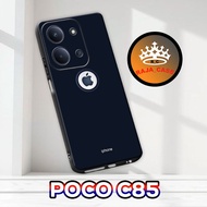 Rc20/Softase rubber poco C85 - Apple Motif - Case poco C85 - Casing poco C85 - Silicone poco C85 coo