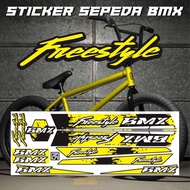 BMX BIKE STICKER VARIATIONS BMX BIKE DECAL STICKER VARIATIONS FREESTYLE BMX/ 01 YELLOW