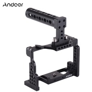Andoer Camera Cage + Top Handle Kit Video Film Movie Making Stabilizer Aluminum Alloy with Cold Shoe